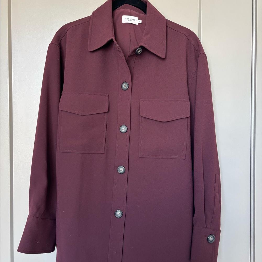 The Reset Women's Burgundy Utility Jacket